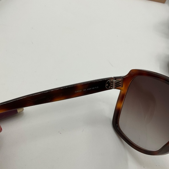 CELINE 61mm Gradient Square Sunglasses In Blonde Havana/ Gradient Roviex - Picture 3 of 6